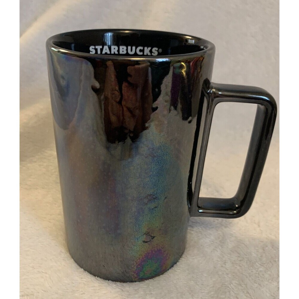 Starbucks Holiday 2020 Iridescent Rainbow Textured Ceramic Cup Mug 12 fl oz